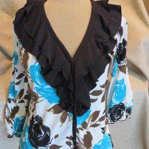 Three-quarter length sleeve blouse